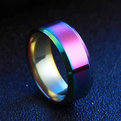 Charm Jewelry Ring for Men Women Stainless Steel Black Matte Band 8mm Quality