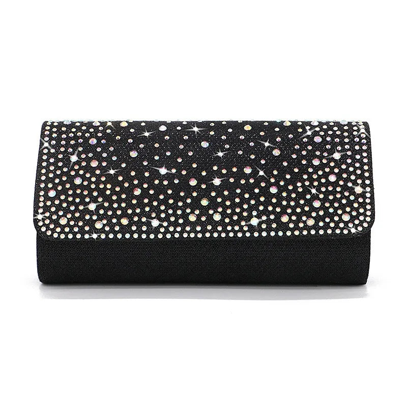 Elegant Rhinestone Dinner Bag Exquisite Shoulder Clutch Bag for Parties