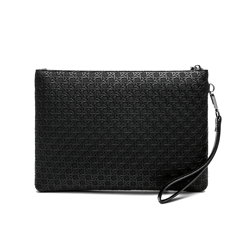 Fashion Business Men Day Clutch Bag High Quality PU Leather Casual Cardholder Case