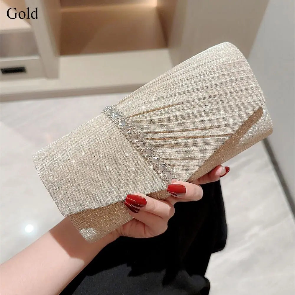 Ladies Luxury Sequins Clutches Evening Bags Glitter Handbag for Weddings and Parties