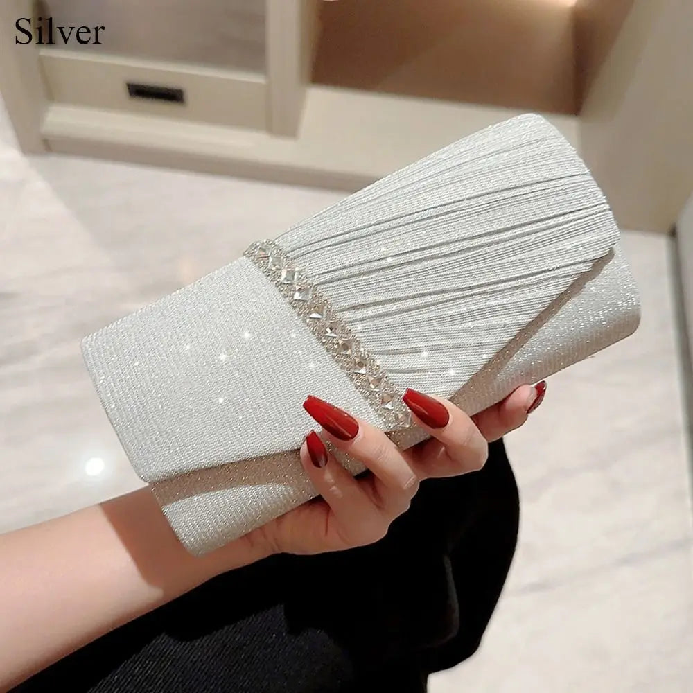 Ladies Luxury Sequins Clutches Evening Bags Glitter Handbag for Weddings and Parties